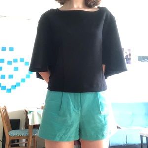 Anthropologie blouse drapey sleeves